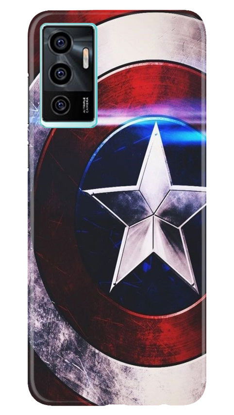 Captain America Mobile Back Case for Vivo V23E 5G (Design - 249) Captain America Case for Vivo V23E 5G (Design No. 218)