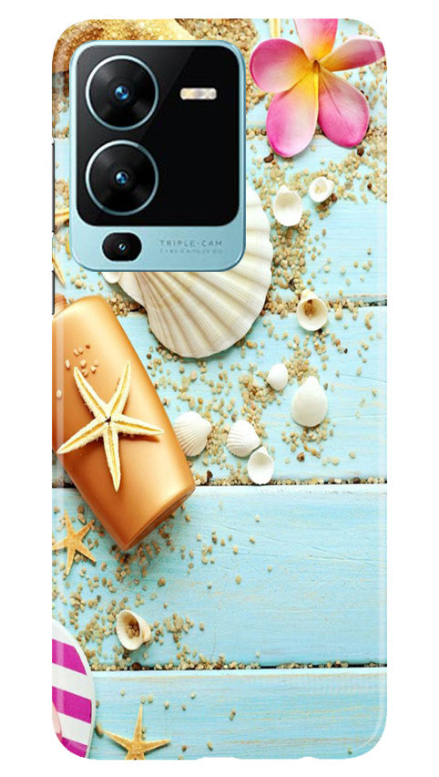 Sea Shells Mobile Back Case for Vivo V25 Pro 5G (Design - 63) Sea Shells Case for Vivo V25 Pro 5G