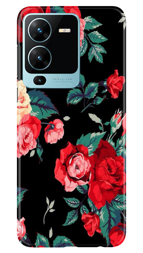Red Rose2 Mobile Back Case for Vivo V25 Pro 5G (Design - 81) Red Rose2 Case for Vivo V25 Pro 5G