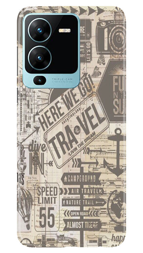Travel Mobile Back Case for Vivo V25 Pro 5G (Design - 104) Travel Case for Vivo V25 Pro 5G (Design - 104)
