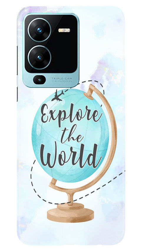 Explore the World Mobile Back Case for Vivo V25 Pro 5G (Design - 176) Explore the World Case for Vivo V25 Pro 5G (Design No. 176)