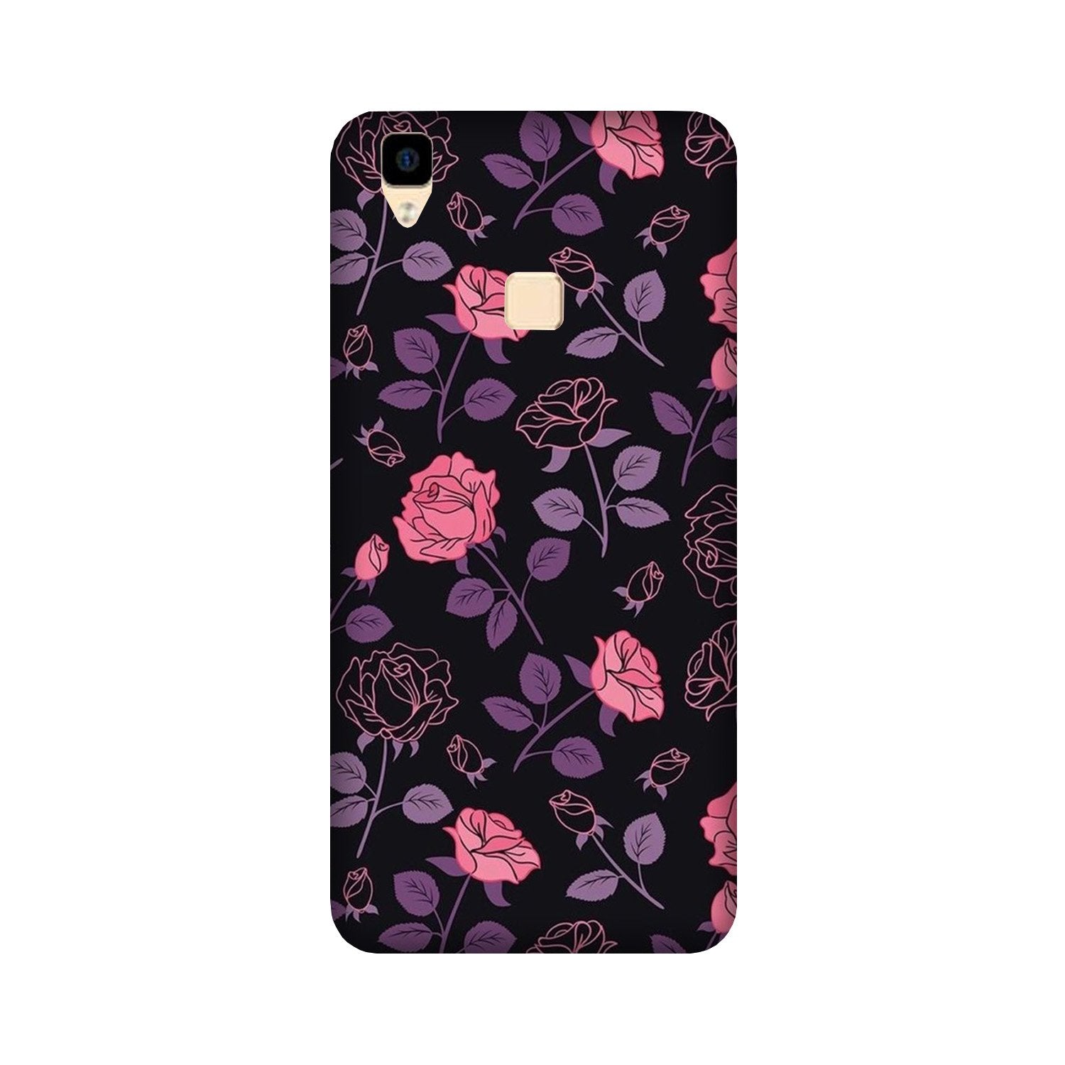 Rose Pattern Case for Vivo V3 Max Rose Pattern Case for Vivo V3 Max