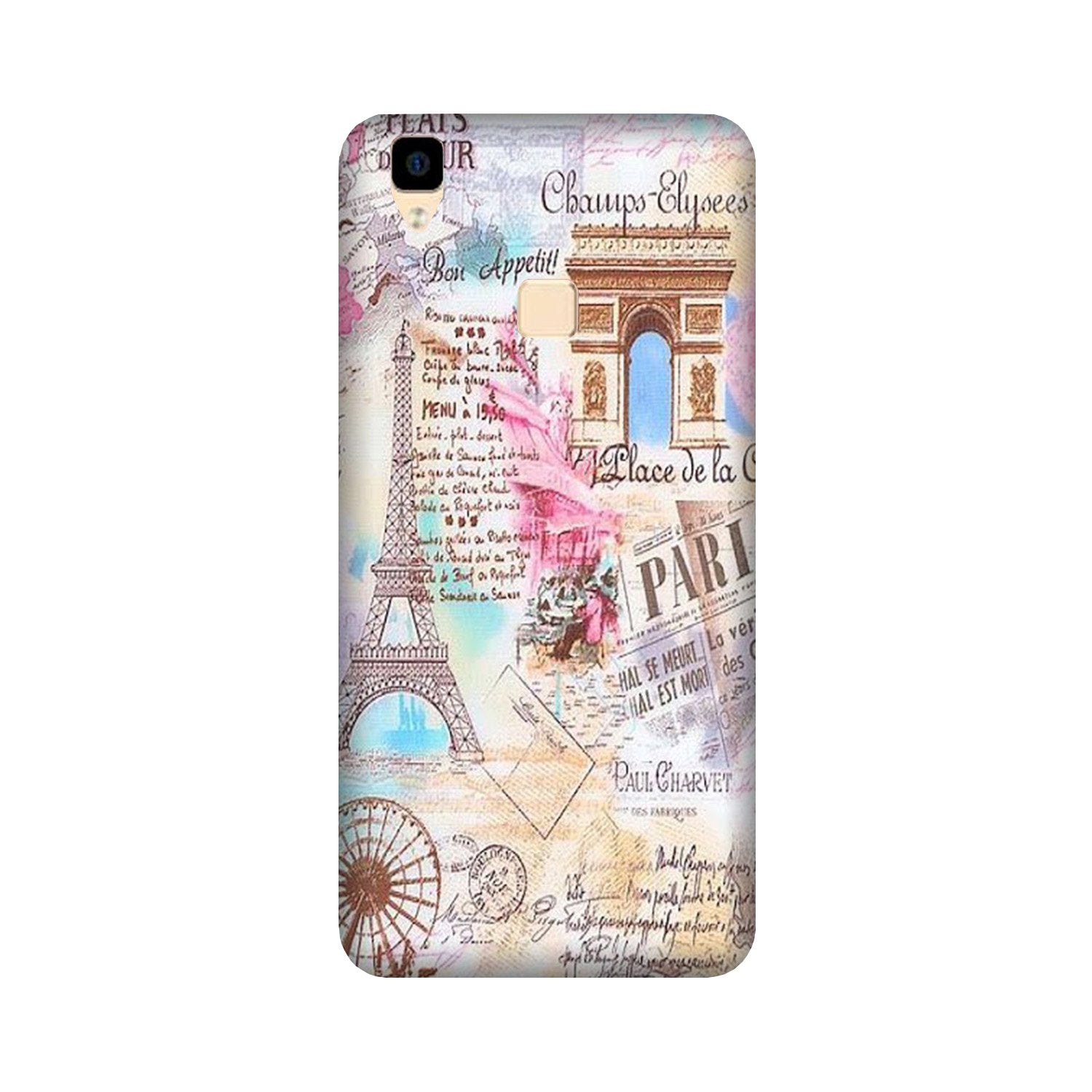 Paris Eiftel Tower Case for Vivo V3 Max Paris Eiftel Tower Case for Vivo V3 Max