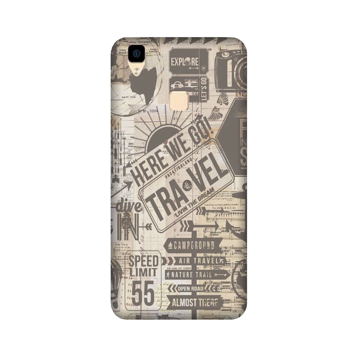 Travel Case for Vivo V3 Max (Design - 104) Travel Case for Vivo V3 Max (Design - 104)