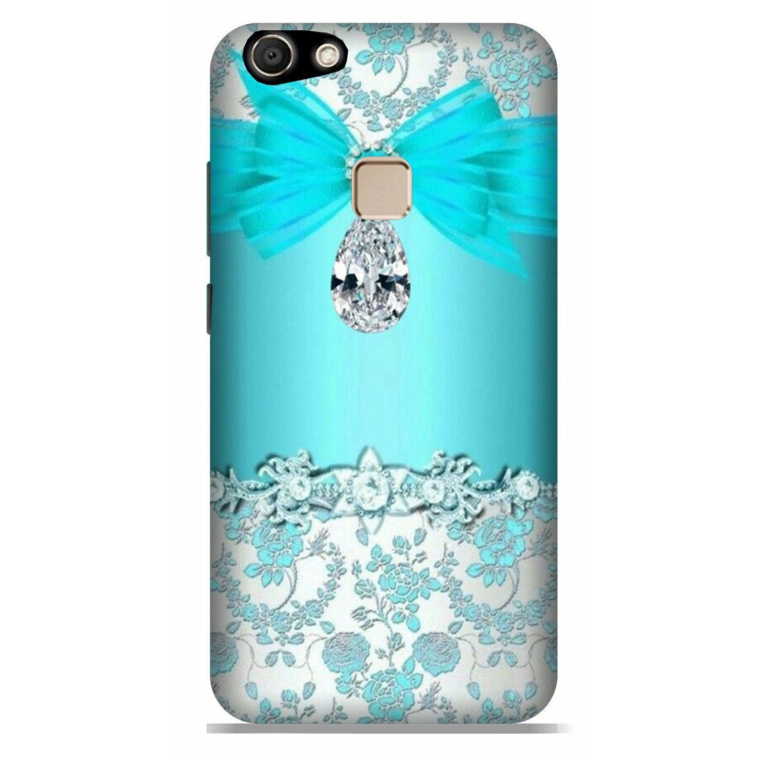 Shinny Blue Background Case for Vivo V7 Plus Shinny Blue Background Case for Vivo V7 Plus