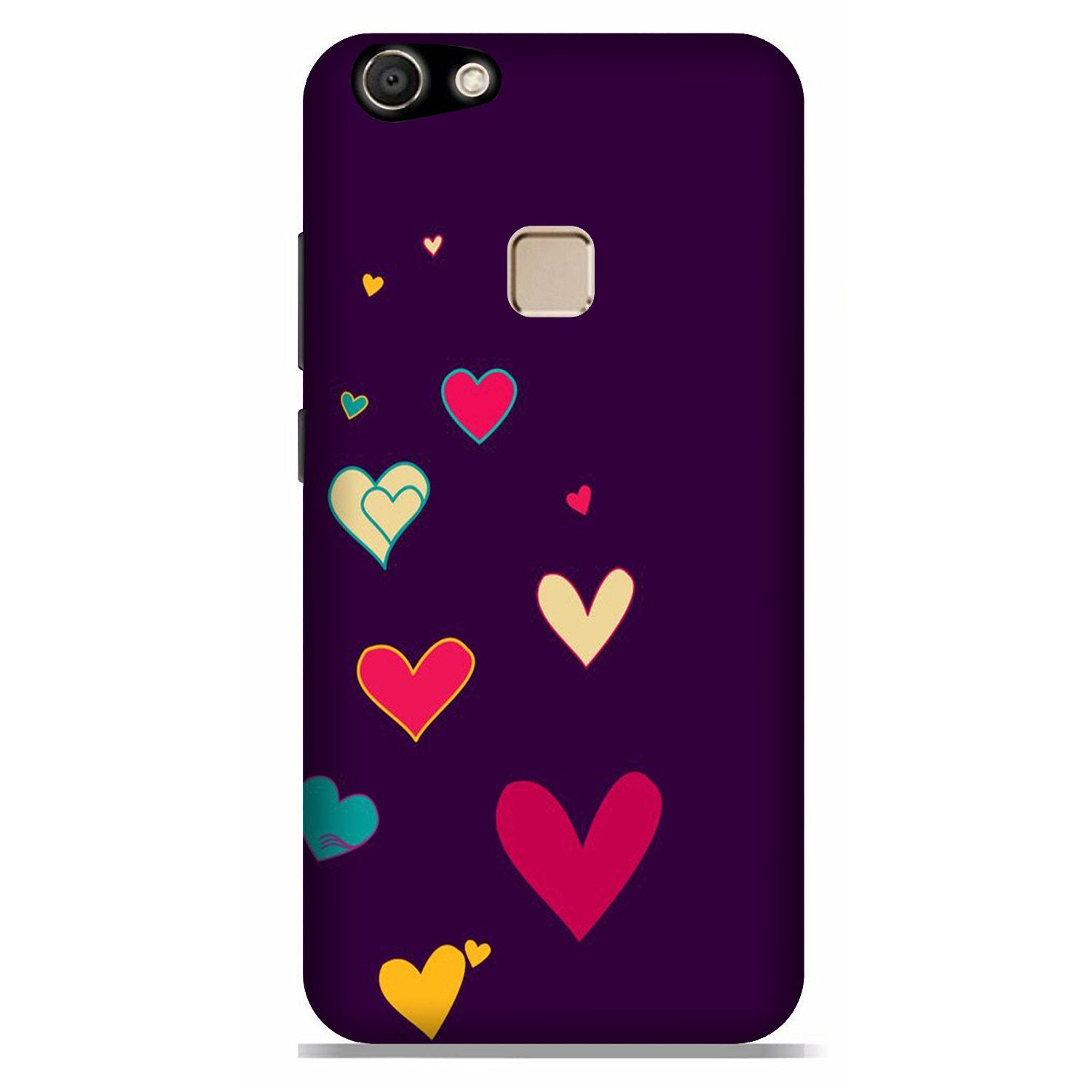 Purple Background Case for Vivo V7 Plus (Design - 107) Purple Background Case for Vivo V7 Plus (Design - 107)