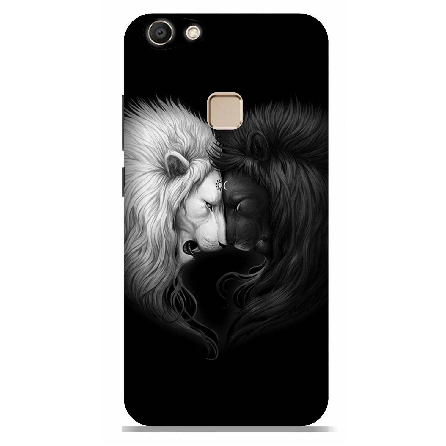 Dark White Lion Case for Vivo V7 Plus (Design - 140)