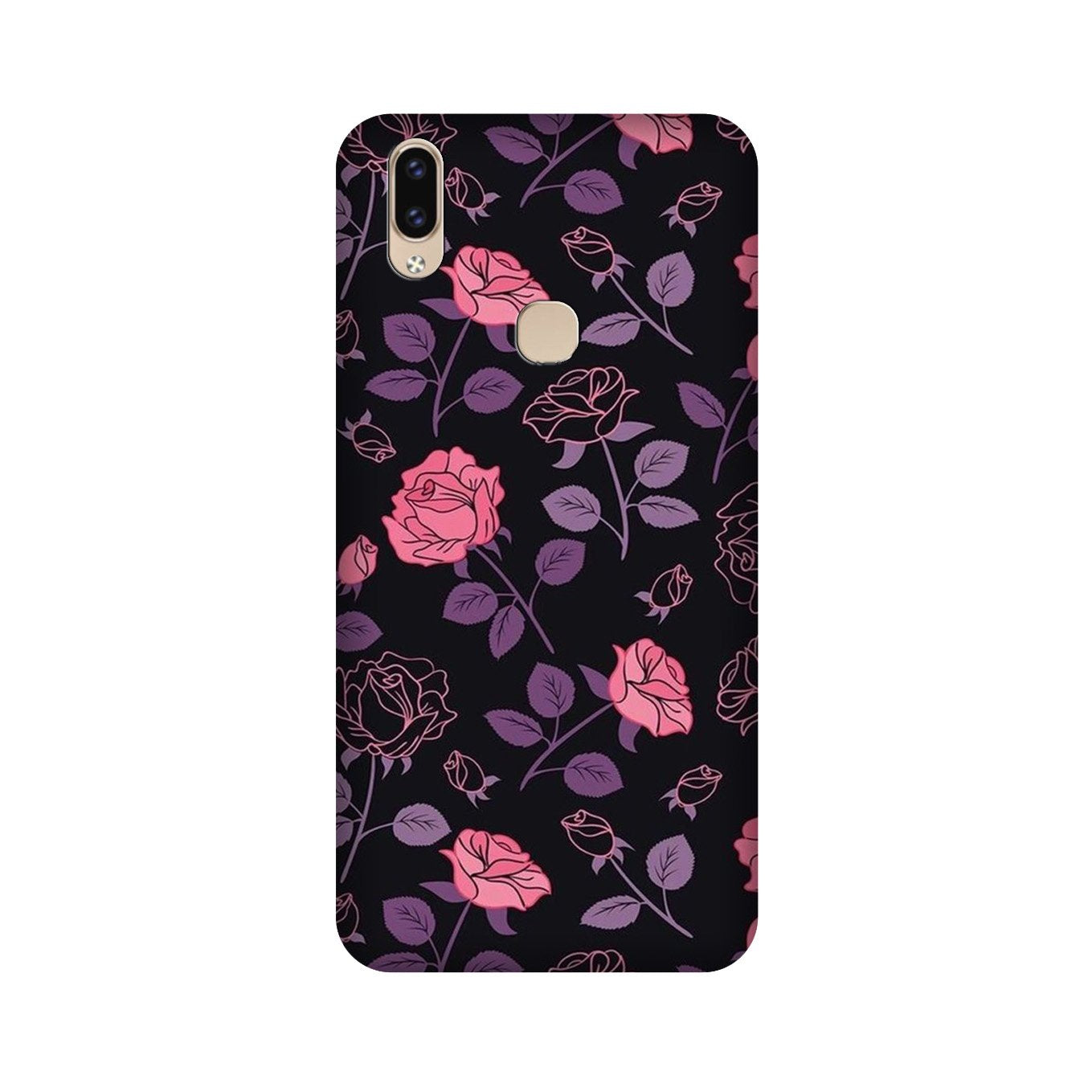 Rose Pattern Mobile Back Case for Vivo V9 pro (Design - 2) Rose Pattern Case for Vivo V9 pro
