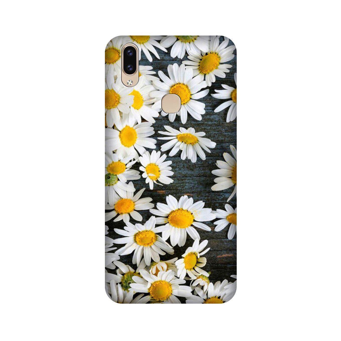 White flowers2 Mobile Back Case for Vivo V9 pro (Design - 62) White flowers2 Case for Vivo V9 pro