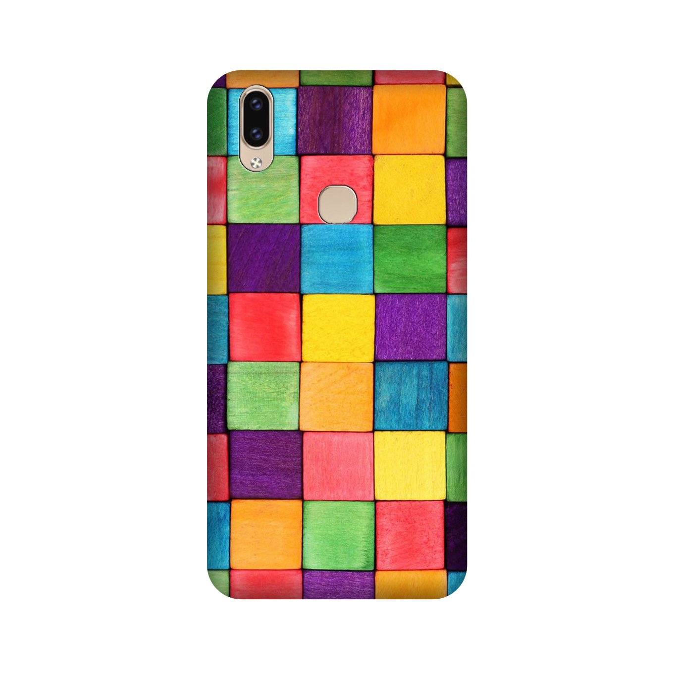 Colorful Square Mobile Back Case for Vivo V9 pro (Design - 218) Colorful Square Case for Vivo V9 pro (Design No. 218)