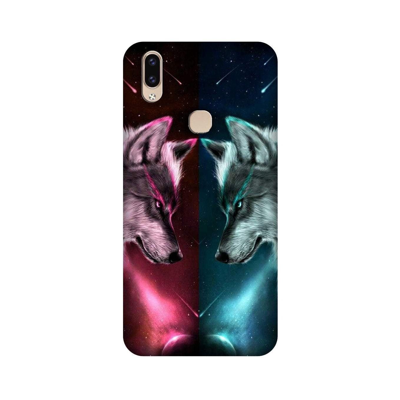 Wolf fight Mobile Back Case for Vivo V9 pro (Design - 221) Wolf fight Case for Vivo V9 pro (Design No. 221)