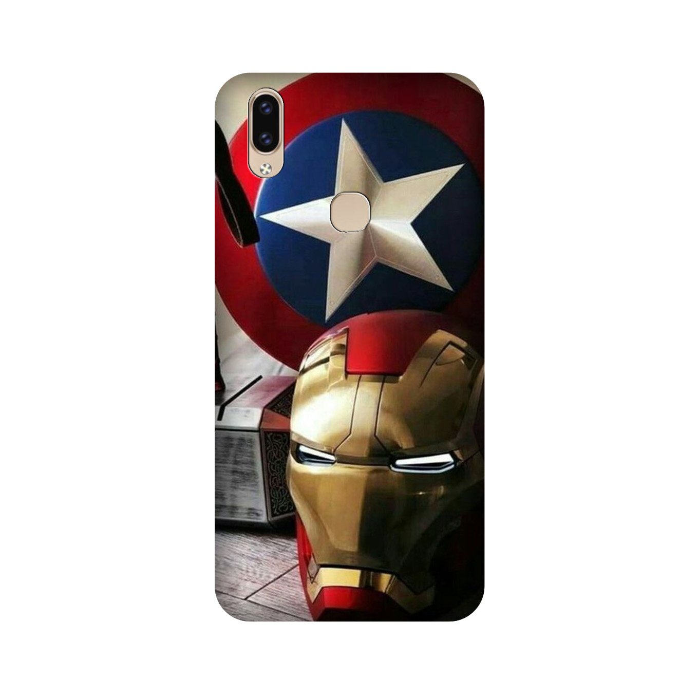 Ironman Captain America Mobile Back Case for Vivo V9 pro (Design - 254) Ironman Captain America Case for Vivo V9 pro (Design No. 254)