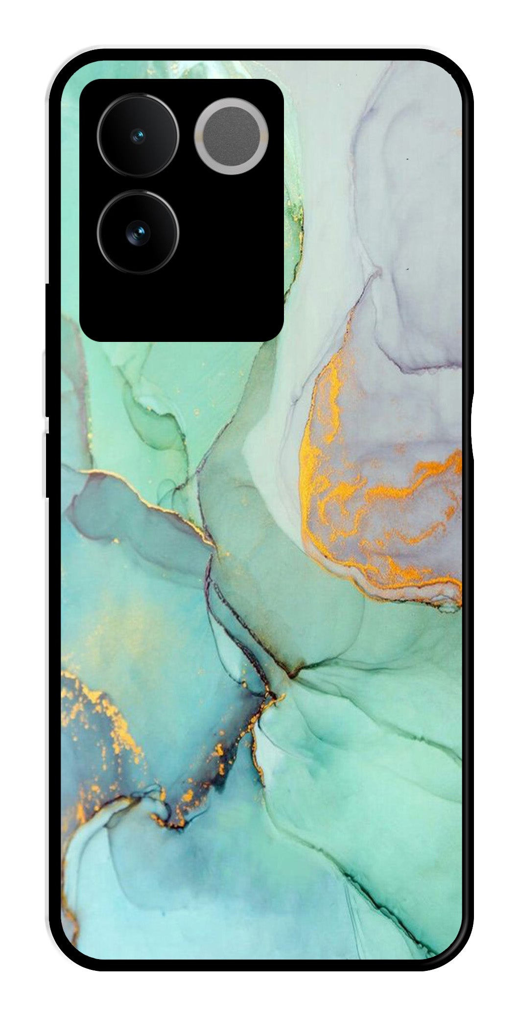 Marble Design Metal Mobile Case for Vivo iQOO Z7 Pro Marble Design Metal Mobile Case for Vivo iQOO Z7 Pro (Design No -46)