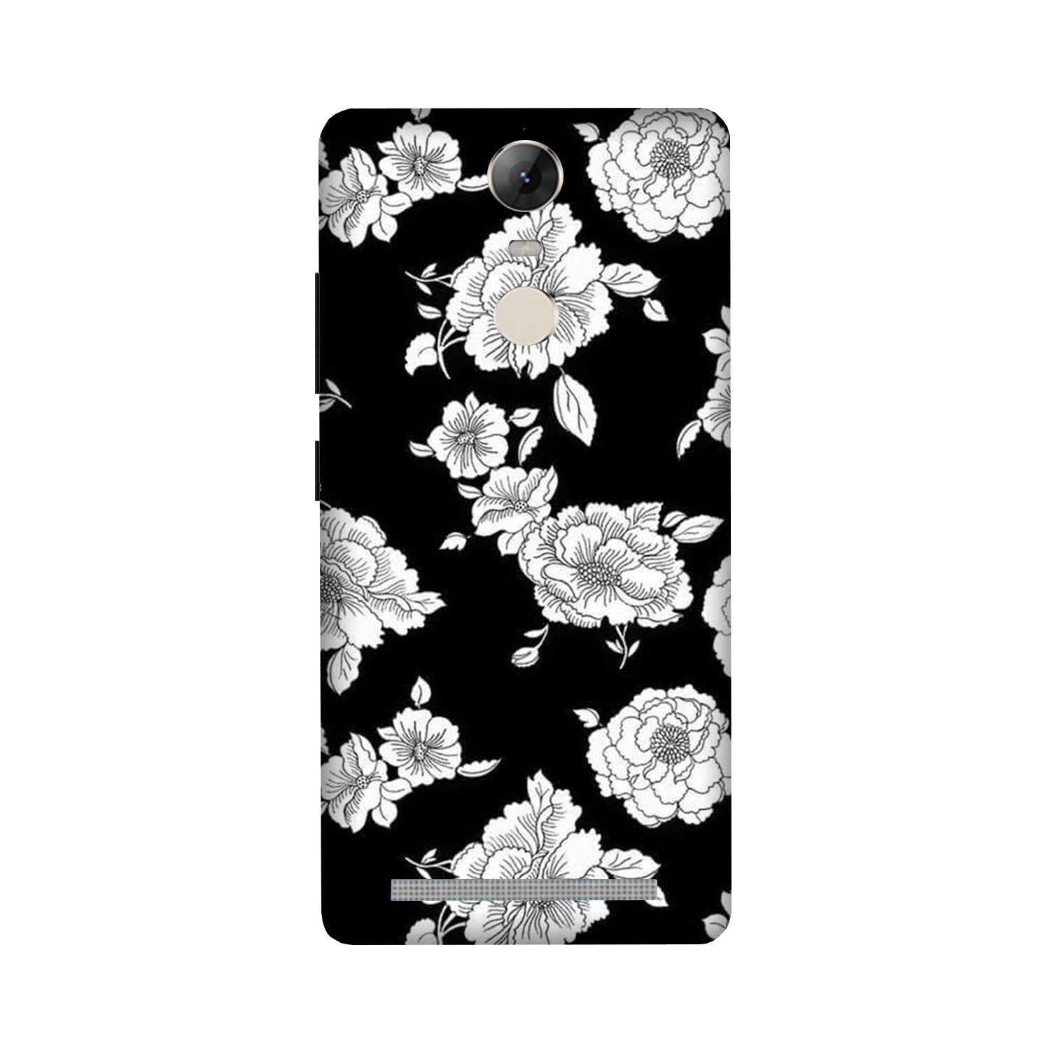 White flowers Black Background Mobile Back Case for Lenovo Vibe K5 Note (Design - 9) White flowers Black Background Case for Lenovo Vibe K5 Note