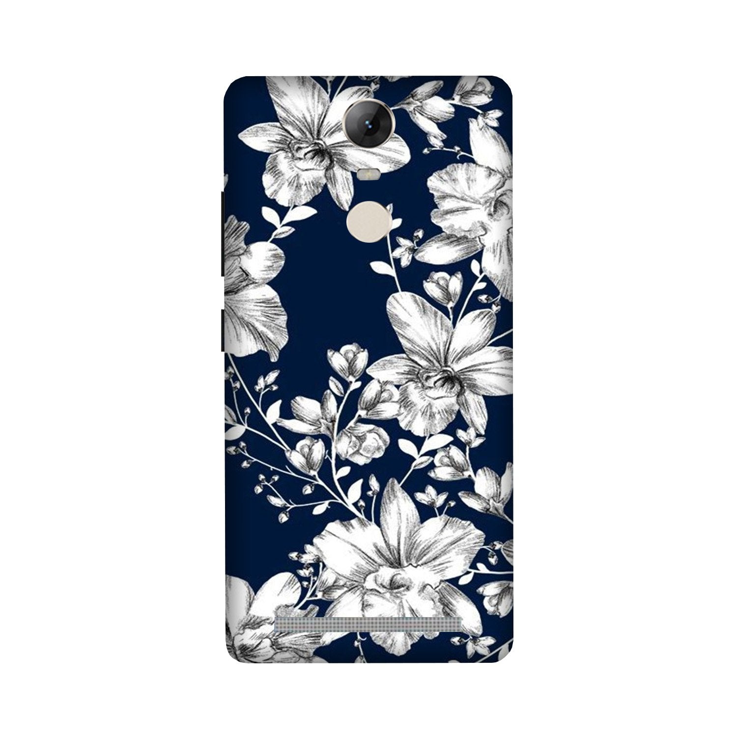 White flowers Blue Background Mobile Back Case for Lenovo Vibe K5 Note (Design - 14) White flowers Blue Background Case for Lenovo Vibe K5 Note