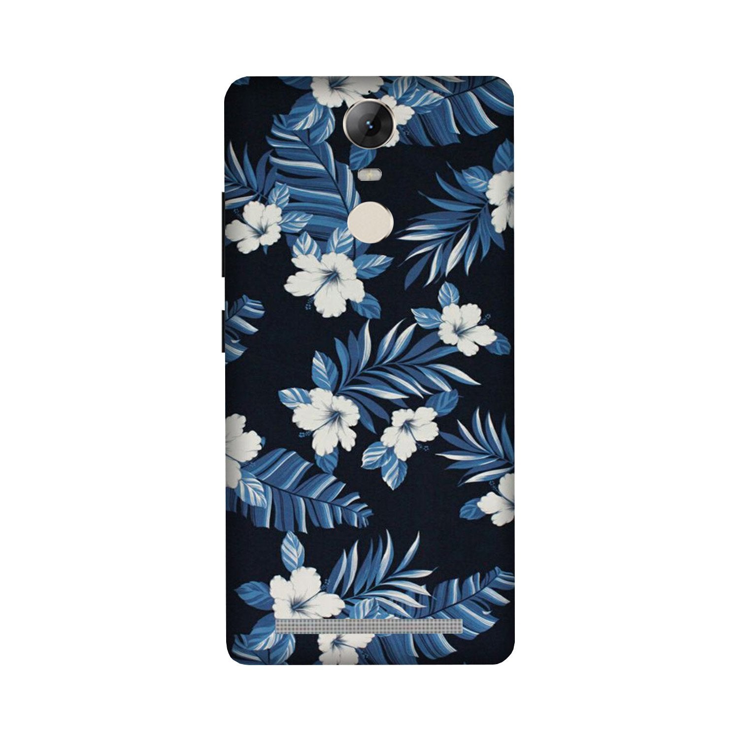 White flowers Blue Background2 Mobile Back Case for Lenovo Vibe K5 Note (Design - 15) White flowers Blue Background2 Case for Lenovo Vibe K5 Note