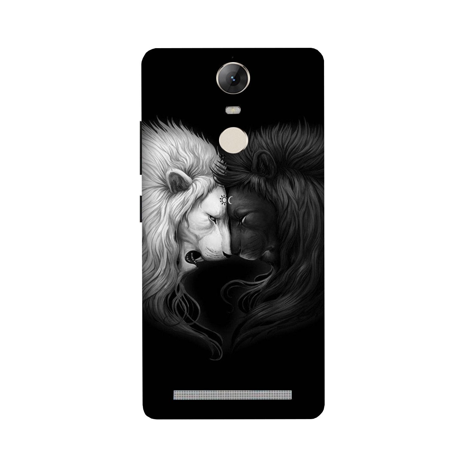 Dark White Lion Mobile Back Case for Lenovo Vibe K5 Note (Design - 140) Dark White Lion Case for Lenovo Vibe K5 Note (Design - 140)