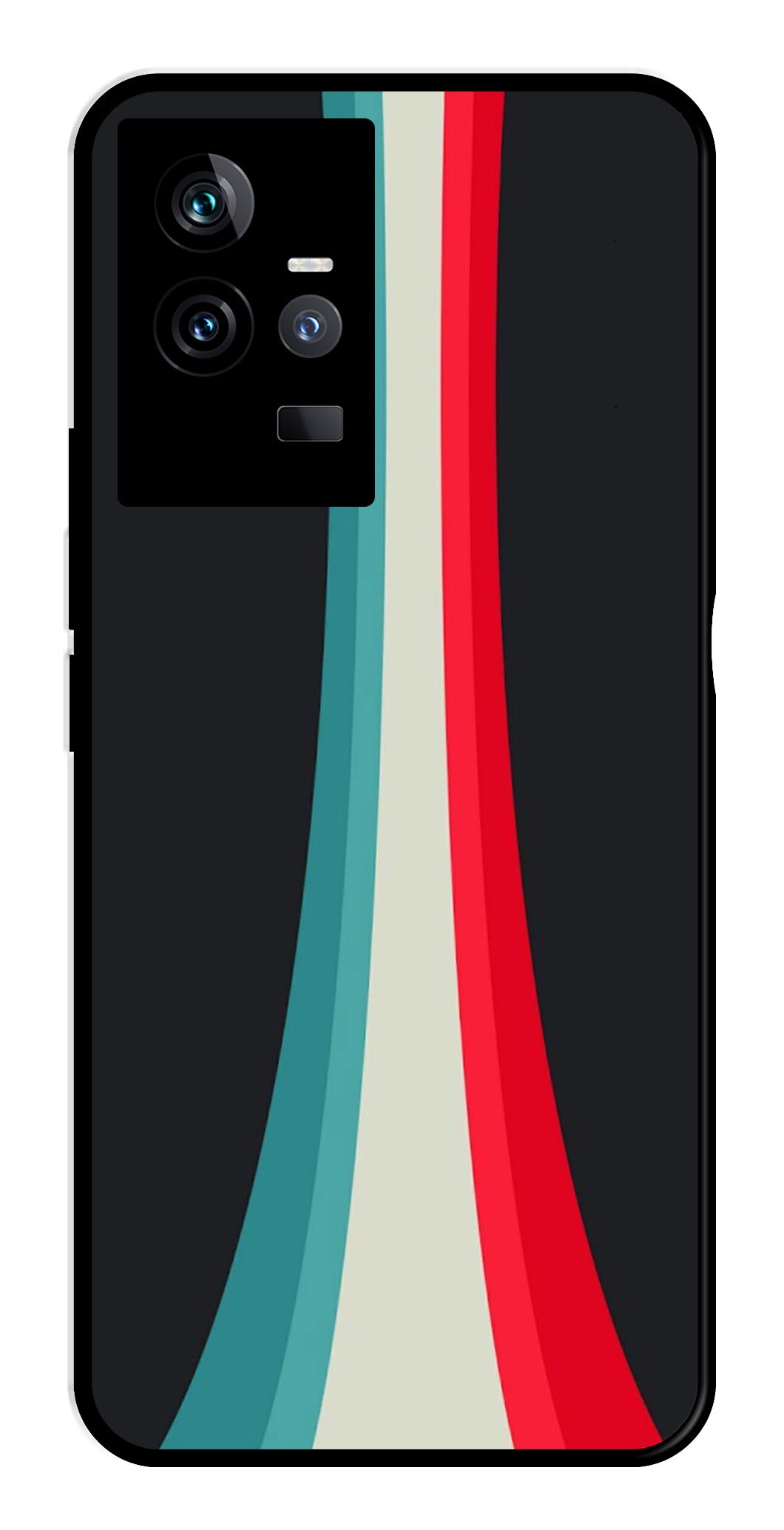 Modern Art Colorful Metal Mobile Case for IQOO 11 5G Modern Art Colorful Metal Mobile Case for IQOO 11 5G (Design No -48)