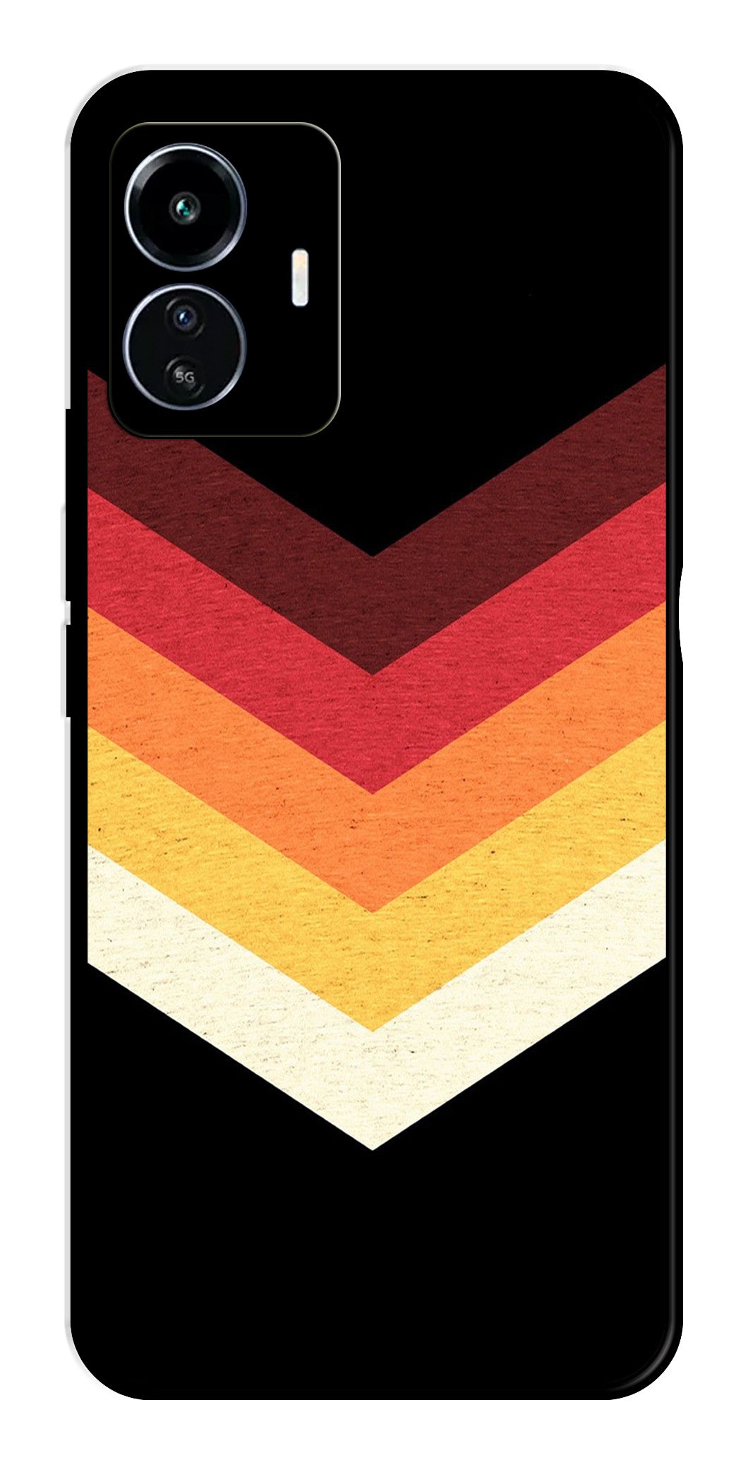 MultiColor Arrow Metal Mobile Case for iQOO Z6 Lite MultiColor Arrow Metal Mobile Case for iQOO Z6 Lite (Design No -04)