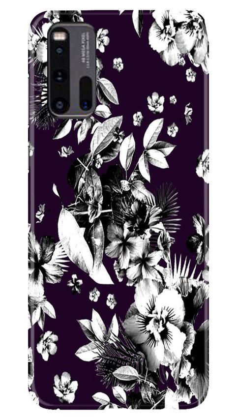 white flowers Mobile Back Case for Vivo iQ00 3 (Design - 7) white flowers Case for Vivo iQ00 3