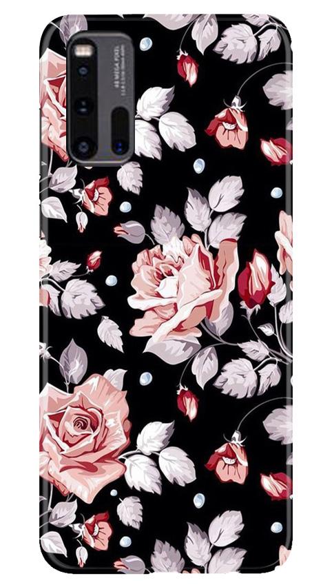 Pink rose Mobile Back Case for Vivo iQ00 3 (Design - 12) Pink rose Case for Vivo iQ00 3