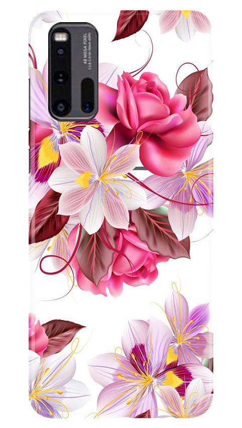 Beautiful flowers Mobile Back Case for Vivo iQ00 3 (Design - 23) Beautiful flowers Case for Vivo iQ00 3