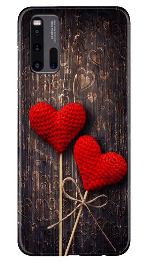 Red Hearts Mobile Back Case for Vivo iQ00 3 (Design - 80) Red Hearts Case for Vivo iQ00 3
