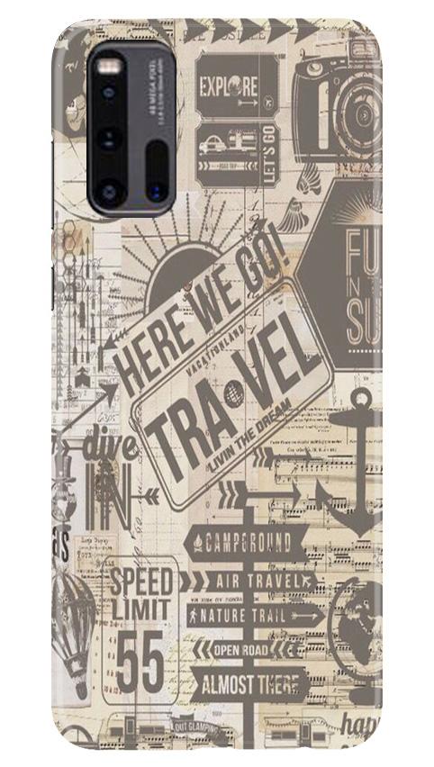 Travel Mobile Back Case for Vivo iQ00 3 (Design - 104) Travel Case for Vivo iQ00 3 (Design - 104)