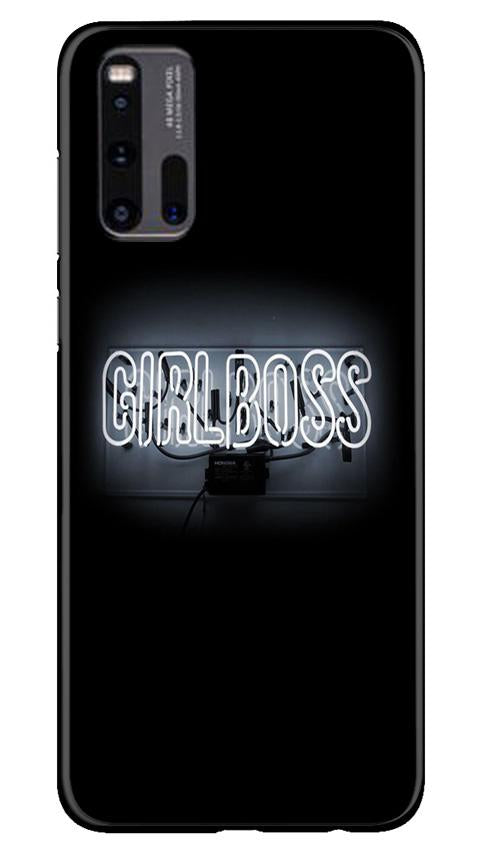 Girl Boss Black Mobile Back Case for Vivo iQ00 3 (Design - 268) Girl Boss Black Case for Vivo iQ00 3 (Design No. 268)