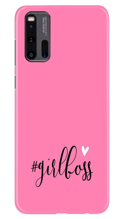 Girl Boss Pink Mobile Back Case for Vivo iQ00 3 (Design - 269) Girl Boss Pink Case for Vivo iQ00 3 (Design No. 269)