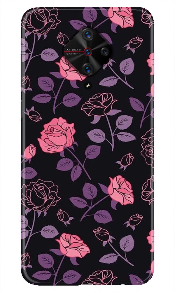 Rose Pattern Mobile Back Case for Vivo S1 Pro (Design - 2) Rose Pattern Case for Vivo S1 Pro