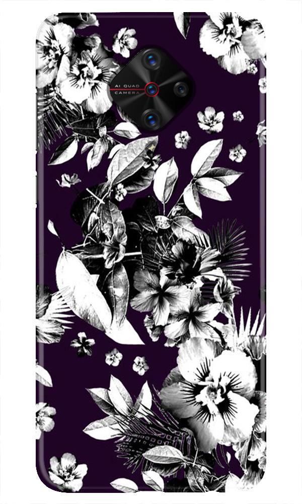 white flowers Mobile Back Case for Vivo S1 Pro (Design - 7) white flowers Case for Vivo S1 Pro