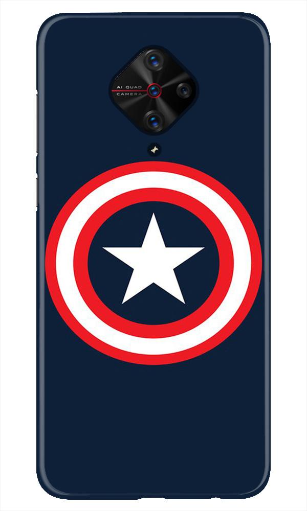 Captain America Mobile Back Case for Vivo S1 Pro (Design - 42) Captain America Case for Vivo S1 Pro