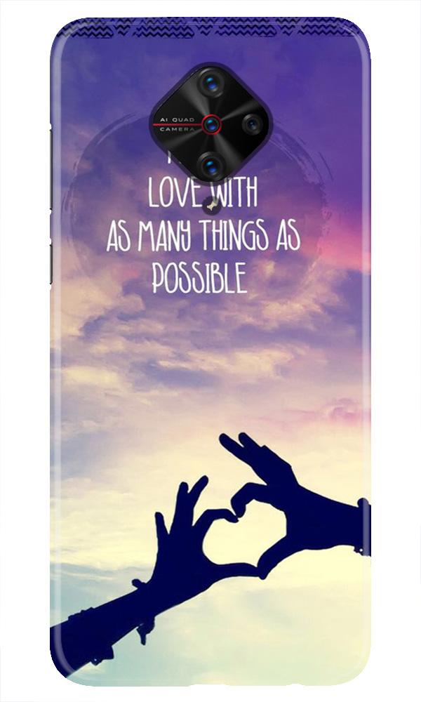Fall in love Mobile Back Case for Vivo S1 Pro (Design - 50) Fall in love Case for Vivo S1 Pro
