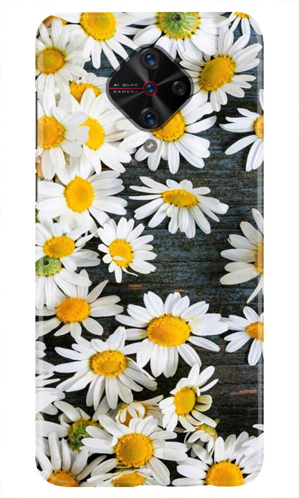 White flowers2 Mobile Back Case for Vivo S1 Pro (Design - 62) White flowers2 Case for Vivo S1 Pro