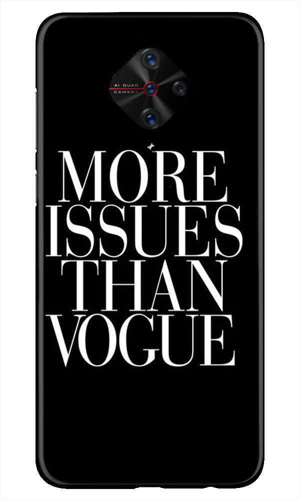 More Issues than Vague Mobile Back Case for Vivo S1 Pro (Design - 74) More Issues than Vague Case for Vivo S1 Pro