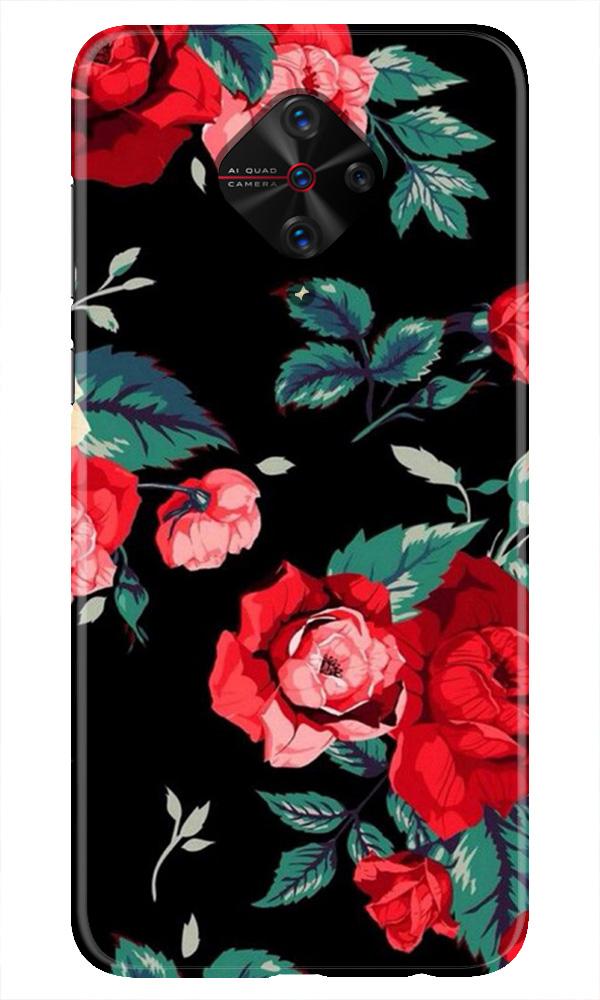 Red Rose2 Mobile Back Case for Vivo S1 Pro (Design - 81) Red Rose2 Case for Vivo S1 Pro
