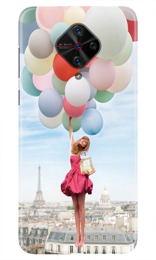 Girl with Baloon Mobile Back Case for Vivo S1 Pro (Design - 84) Girl with Baloon Case for Vivo S1 Pro