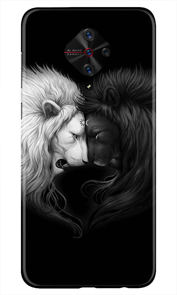 Dark White Lion Mobile Back Case for Vivo S1 Pro (Design - 140) Dark White Lion Case for Vivo S1 Pro (Design - 140)