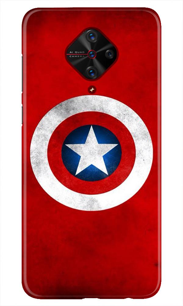 Captain America Mobile Back Case for Vivo S1 Pro (Design - 249) Captain America Case for Vivo S1 Pro (Design No. 249)