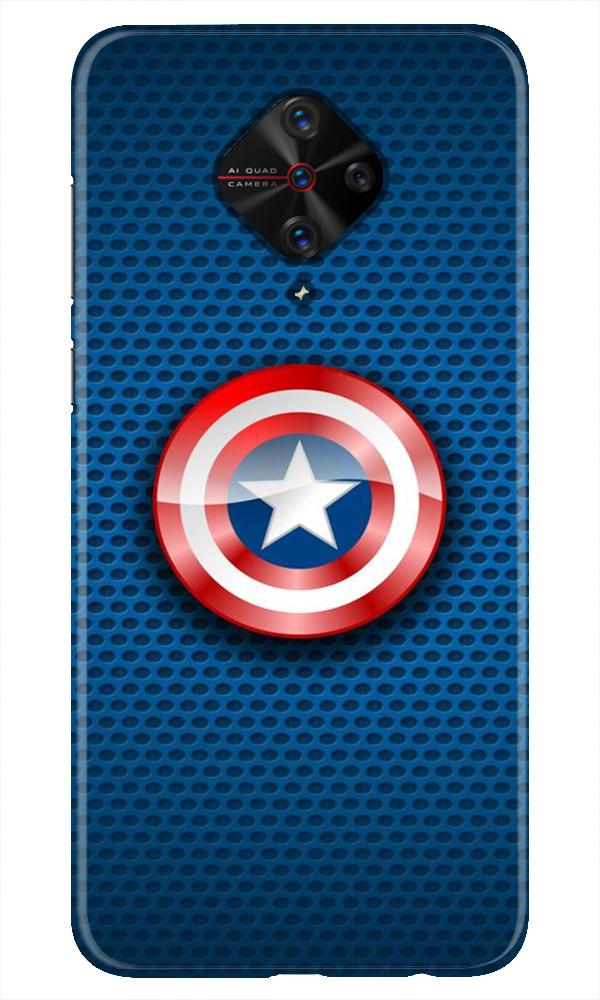 Captain America Shield Mobile Back Case for Vivo S1 Pro (Design - 253) Captain America Shield Case for Vivo S1 Pro (Design No. 253)