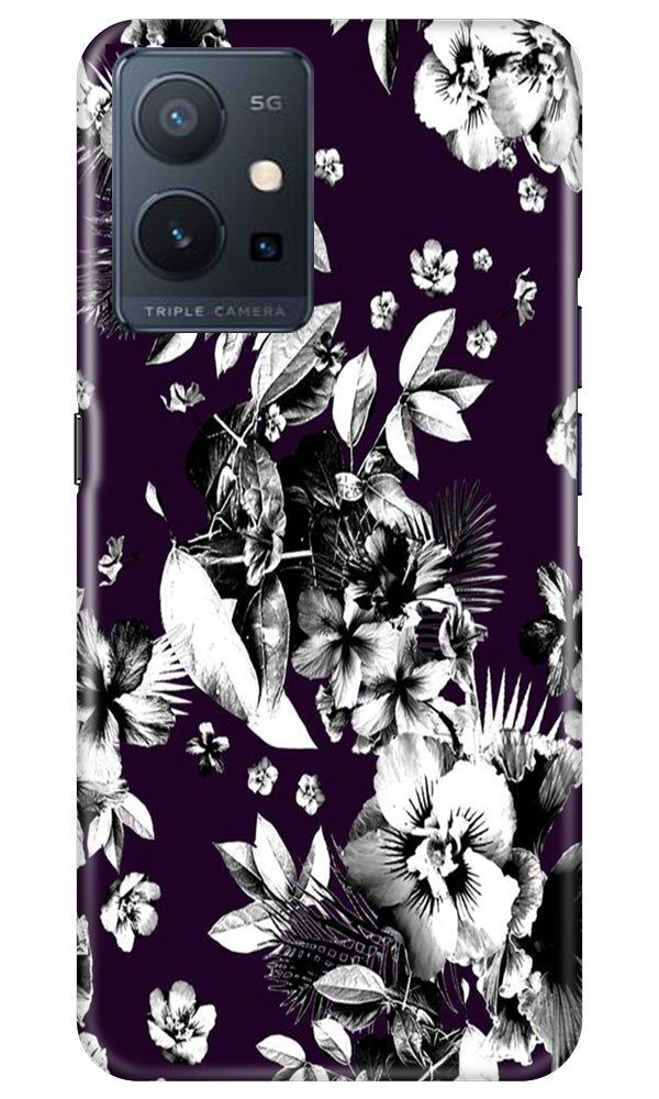 white flowers Mobile Back Case for Vivo Y75 5G / Vivo T1 5G (Design - 7) white flowers Case for Vivo Y75 5G / Vivo T1 5G