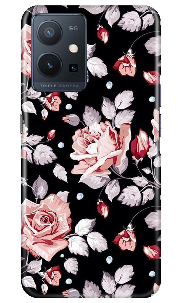 Pink rose Mobile Back Case for Vivo Y75 5G / Vivo T1 5G (Design - 12) Pink rose Case for Vivo Y75 5G / Vivo T1 5G