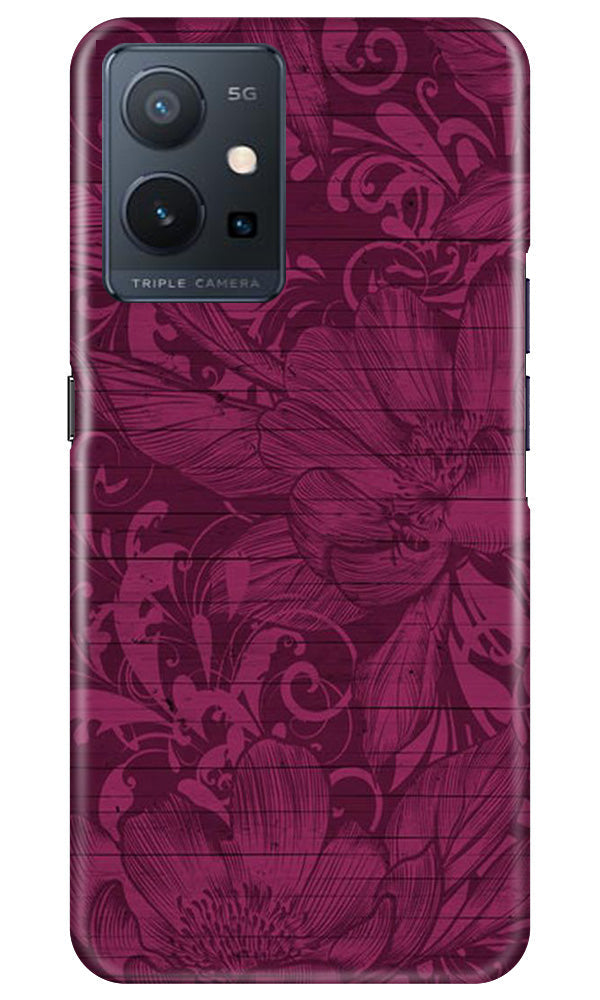 Purple Backround Mobile Back Case for Vivo Y75 5G / Vivo T1 5G (Design - 22) Purple Backround Case for Vivo Y75 5G / Vivo T1 5G