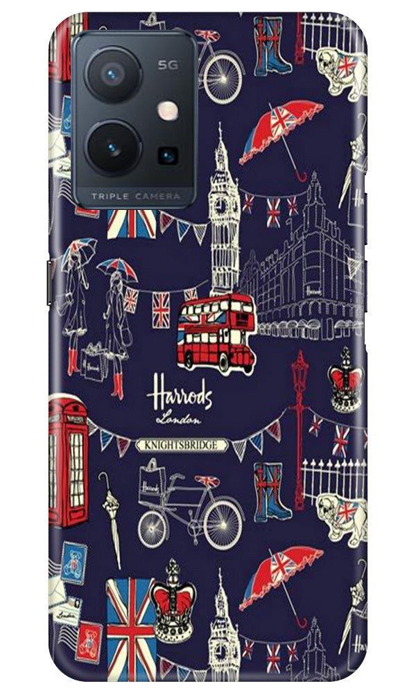 Love London Mobile Back Case for Vivo Y75 5G / Vivo T1 5G (Design - 75) Love London Case for Vivo Y75 5G / Vivo T1 5G