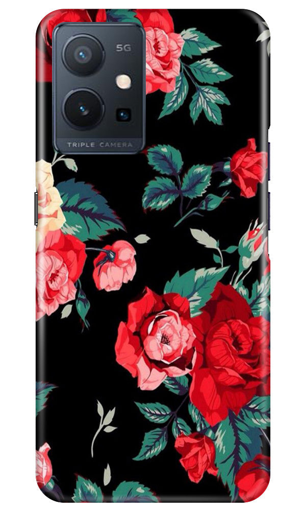 Red Rose2 Mobile Back Case for Vivo Y75 5G / Vivo T1 5G (Design - 81) Red Rose2 Case for Vivo Y75 5G / Vivo T1 5G