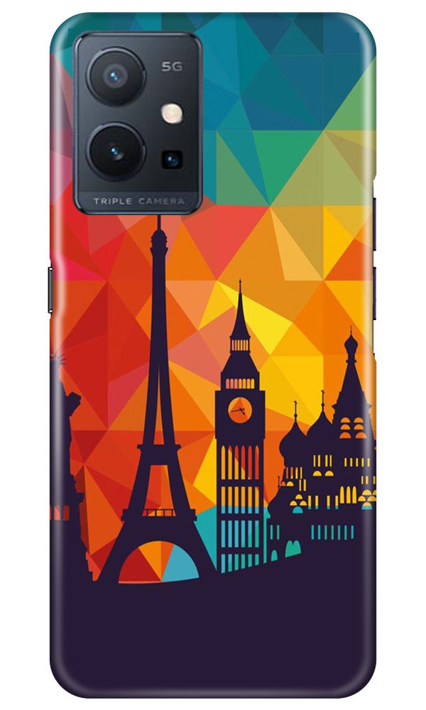 Eiffel Tower2 Mobile Back Case for Vivo Y75 5G / Vivo T1 5G (Design - 91) Eiffel Tower2 Case for Vivo Y75 5G / Vivo T1 5G