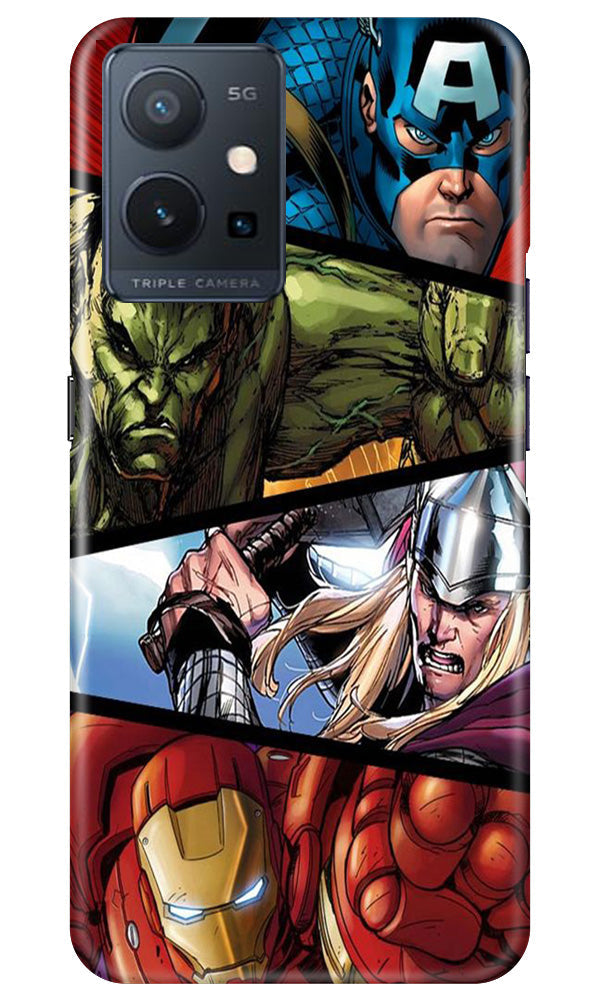 Avengers Superhero Mobile Back Case for Vivo Y75 5G / Vivo T1 5G (Design - 124) Avengers Superhero Case for Vivo Y75 5G / Vivo T1 5G (Design - 124)