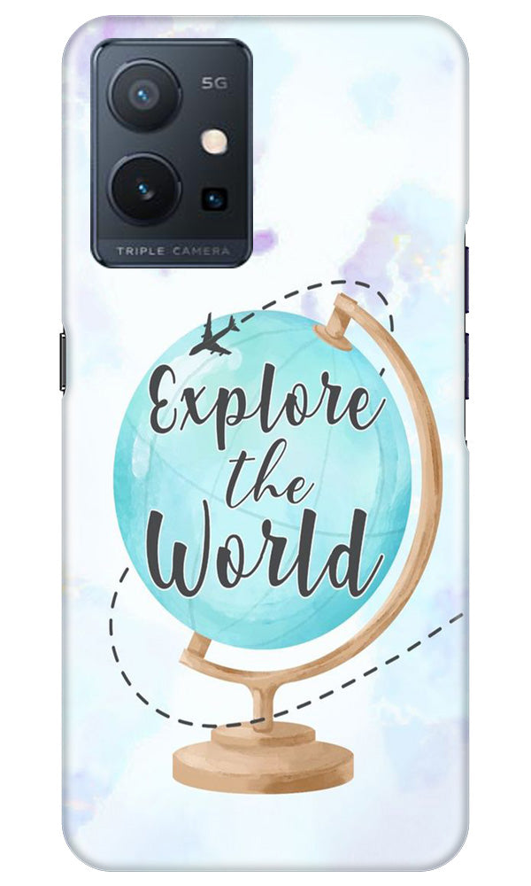 Explore the World Mobile Back Case for Vivo Y75 5G / Vivo T1 5G (Design - 176) Explore the World Case for Vivo Y75 5G / Vivo T1 5G (Design No. 176)