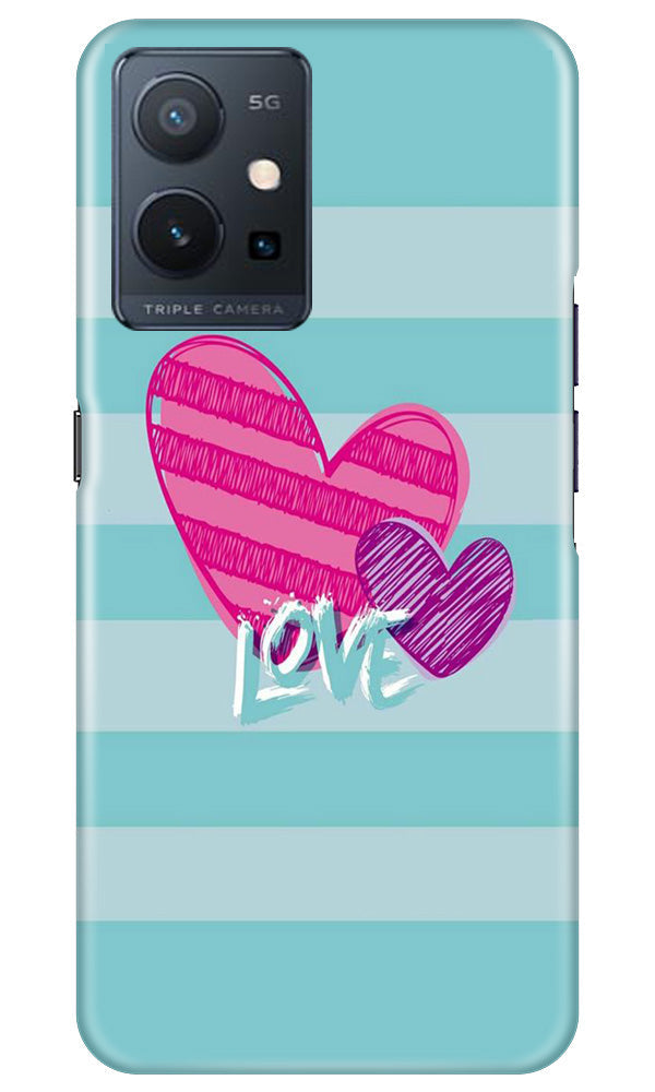 White Heart Mobile Back Case for Vivo Y75 5G / Vivo T1 5G (Design - 260) White Heart Case for Vivo Y75 5G / Vivo T1 5G (Design No. 260)